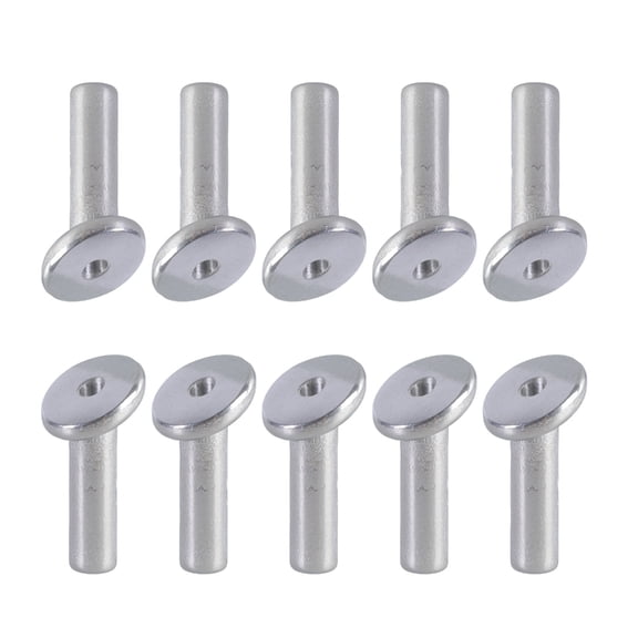 Ywmsfl 10pcs Sturdy Stainless Steel Materials Angled Sleeves for Wire Rope Railing and Wood Post Support Household Use