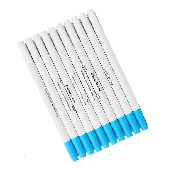 Ywmsfl 10x Fabric Markers for Sewing Water Soluble Fabric Marker Washable Fabric Marker Water Erasable Pen Water Soluble Pen