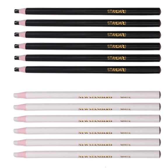 Ywmsfl 12Pcs Water-Soluble Pull String Crayon Fabric Marking Pencil For Students Artists Drawing On Fabric Paper Wood
