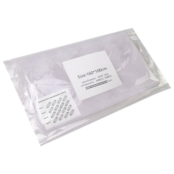 Ywmsfl 14CT Canvas Sheets Easy to Use Practical Needle Point Canvas Needlepoint Canvas Meshes for Crochet Project