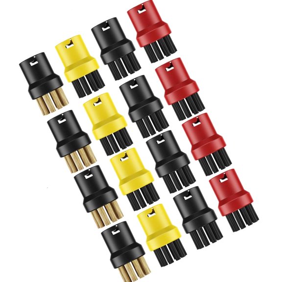 Ywmsfl 16PCs Machine Brushes High Temperature Replacement Heads For Kitchen Bathroom Floor