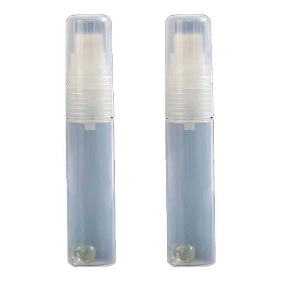 Ywmsfl 2 Pcs Refillable Painting Pen 15mm Flat Head Empty Painting Markers Fillable Paint Marker Clear Acrylic Paint Marker