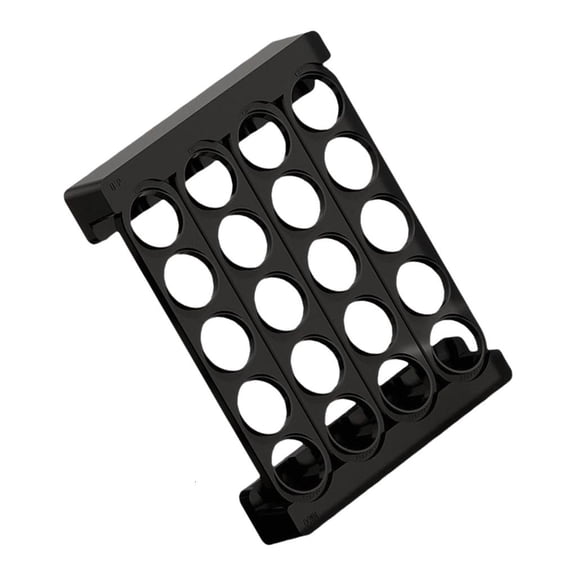 Ywmsfl 20 Capacity Coffee Pods Shelf Space Saving Wall Mounted ABS Display Rack Kitchen Counter Storage