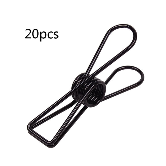 Ywmsfl 20 Pcs Heavy Duty Clothes Pins Strong-Grip Wire Clothespins Laundry Clips for Clothesline, Bags, Pictures, Paper