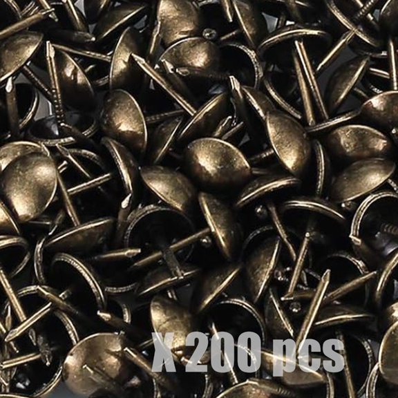 Ywmsfl 200pcs Retro Style Furniture Tacks Round Head Metal Nails For Crafting Home