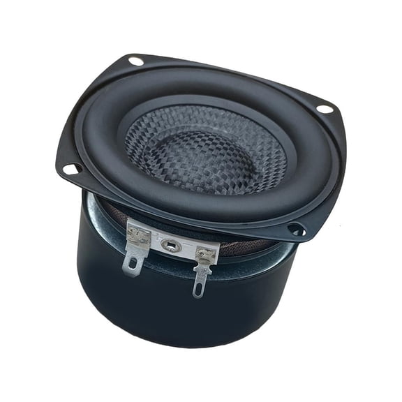 Ywmsfl 25W 4/8Ohm 3" Square Bass Speaker With Glass Fiber Woven Cones Strong Constructin 86dB Sensitivity