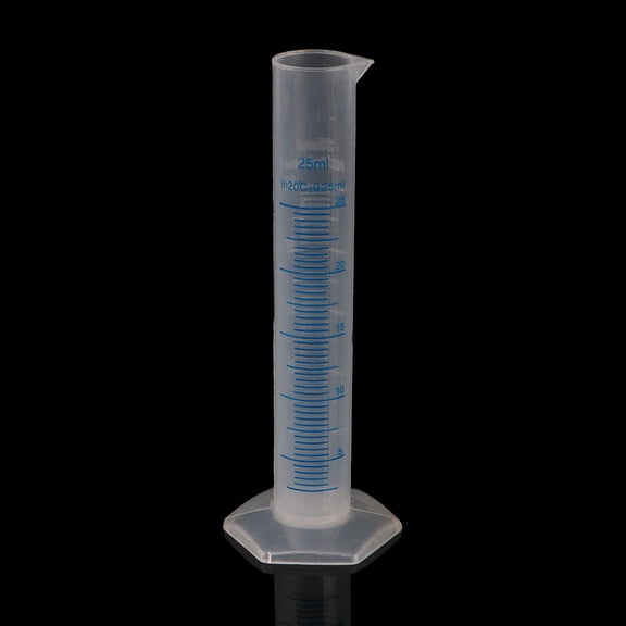 Ywmsfl 25mL Measuring Cylinder Laboratory Graduated Liquid Trial Tube Jar Tool New