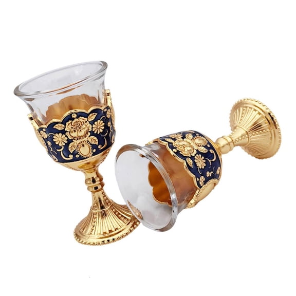 Ywmsfl 2PCS Rose Engraved Crystal Drinking Glasses Rose Pattern Barwares Accessories For Wine And Cocktails