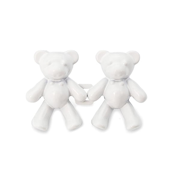 Ywmsfl 2Pcs Bear Shaped Jean Button Pin Adjustable Waist Buckle Extender Button Detachable Jean Button Pins, Sewing Required