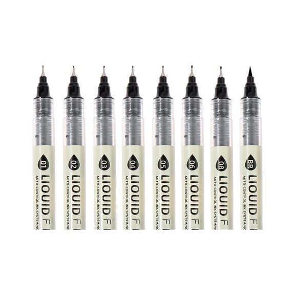 Ywmsfl 3/4/5/6/7/8 Pcs Liner Pen Set Drawing Pen Sketching Marker Pens Set Fineliner Pen For Artists And Students