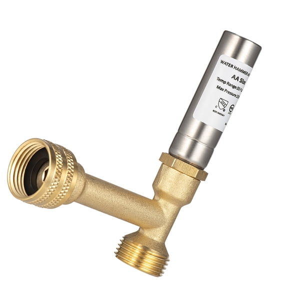 Ywmsfl 3/4inch Thread Water Hammer Arrestor Replacement Washing Machine Dishwasher Pipe Noise Stop Bath Room Accessories