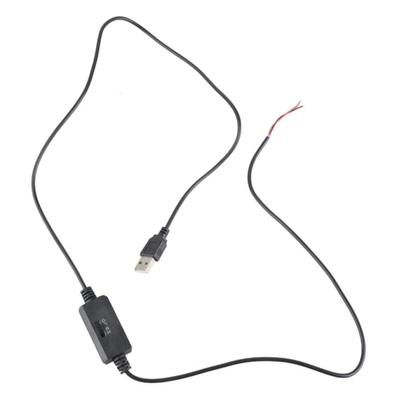 Ywmsfl 3-Speed Adjustable USB to 2Pin Bare Wire Fan Controller Cable With Switching For DC5V Motors Blowers And Cooling Fan