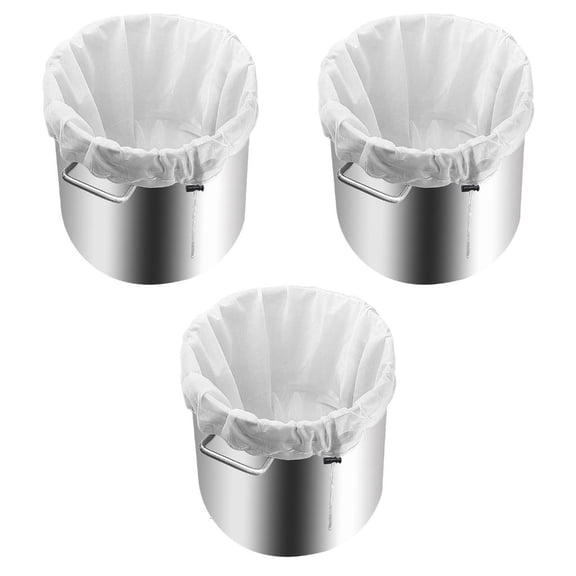 Ywmsfl 3Pcs Wine Dreg Filter Drawstring Straining Brew Bag Home Brewing Tool Fine Meshes Strainer Bags Easy to Use