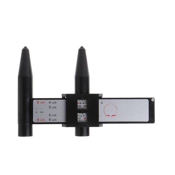 Ywmsfl 4 5 6 8 Holes Lug Wheel Bolt Pattern Gauge Quick Measuring Measurement Hand Tool