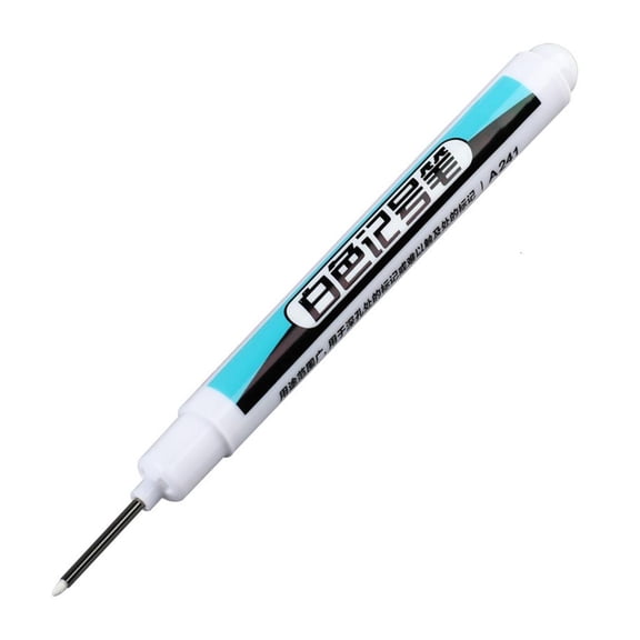 Ywmsfl 4 Pieces/Set White Markers Waterproof Paint Pens Permanent Markers Marker Pens Oil-based Markers for Tire Metal Glass