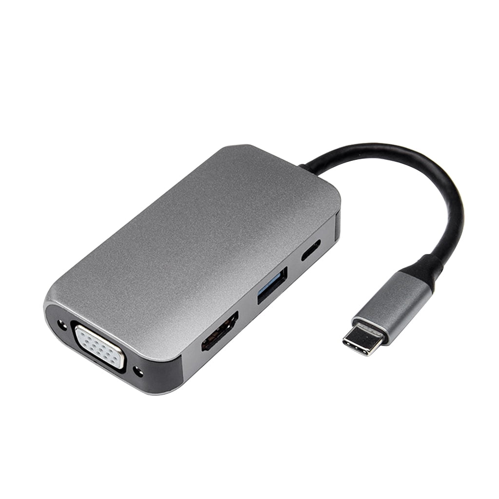 Ywmsfl 4-in-1 Display Port Hub Adapter Cable Expansion Dock Digital ...