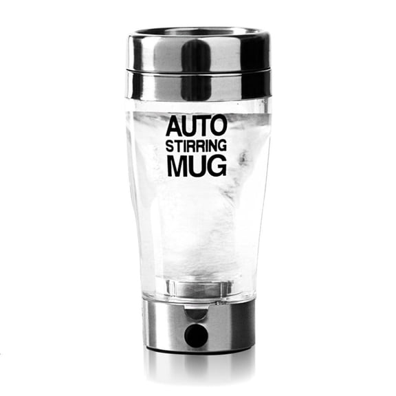 Ywmsfl 400ml Electric Protein Shaker Cup Auto Shake Mixer Drink Bottle Juicer Stainless Steel Transparent Coffee Mug