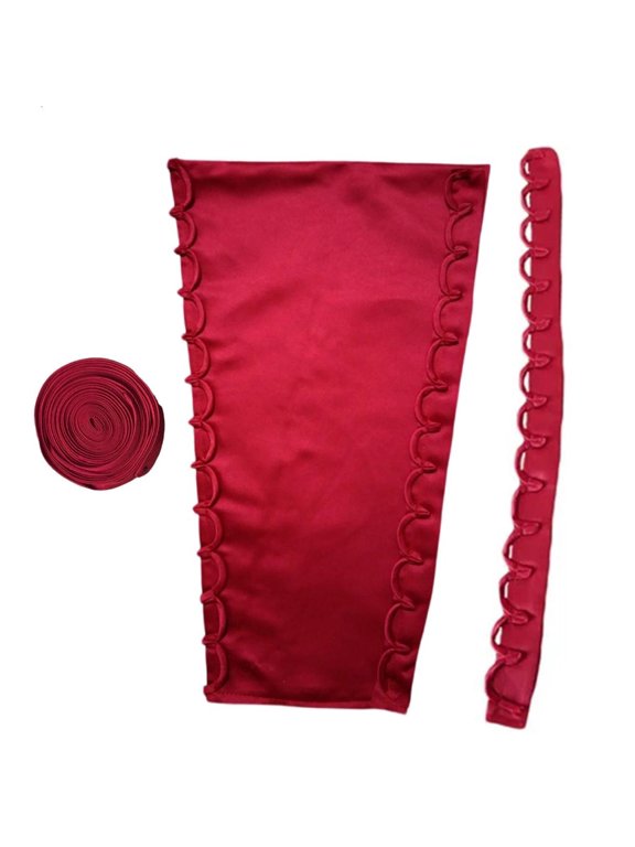 4Meter Satined Corset Back Kits with Adjustable Rope Shield Buttonhole Cord for Bridal Wedding Gowns and Evening Dresses