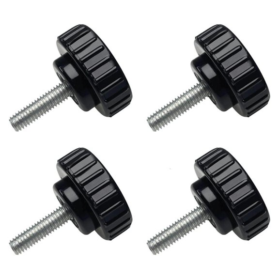 Ywmsfl 4Pcs 6mm Round Head Screws Knurled Hand Tighten Adjusting Bolt Industrial Screws Ergonomic Knob Easy to Use
