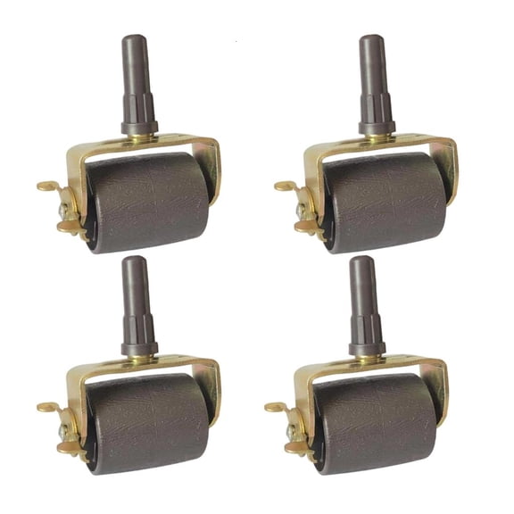 Ywmsfl 4Pcs Bed Frame Wheel Casters Rollers Heavy Duty Locking Metal Swivels Casters for Heavy Duty Bed Frames Enduring