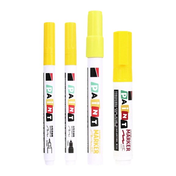 Ywmsfl 4Pcs Stone Monument Paint Pen Weather Stone Marker Fast Drying For Gravestone Monument Retouching