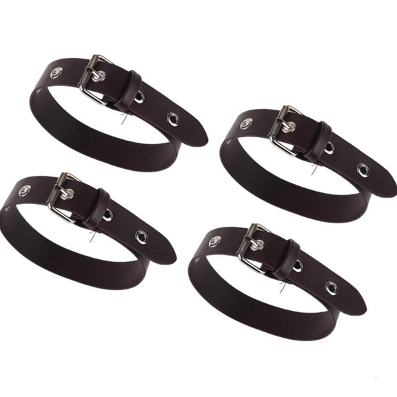 Ywmsfl 4Pcs Windbreaker Sleeve Extension Strap Adjustable PU Cuff Lengthening Belt For Men Women Jackets Coat Outerwear