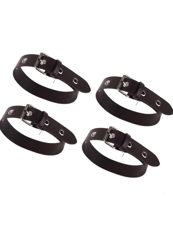 4Pcs Windbreaker Sleeve Extension Strap Adjustable PU Cuff Lengthening Belt For Men Women Jackets Coat Outerwear