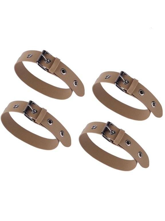 4Pcs Windbreaker Sleeve Extension Strap Adjustable PU Cuff Lengthening Belt For Men Women Jackets Coat Outerwear