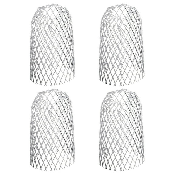 Ywmsfl 4pcs Gutter Guards Expandable Aluminium Filter Strainer Gutter Downspout Protector Stops Blockage Leaves Debris Durable
