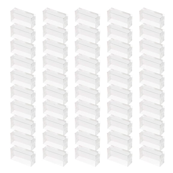 Ywmsfl 50 Clear Macaron Boxes Snacks Container Pastries Display Case for Christmas Birthdays Weddings and Anniversaries