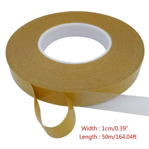 Ywmsfl 50m/164ft Upgraded Heat Resistant Strong Double-Sided Adhesive Tape Multipurpose Clear Strong Adhesive Easy to Use