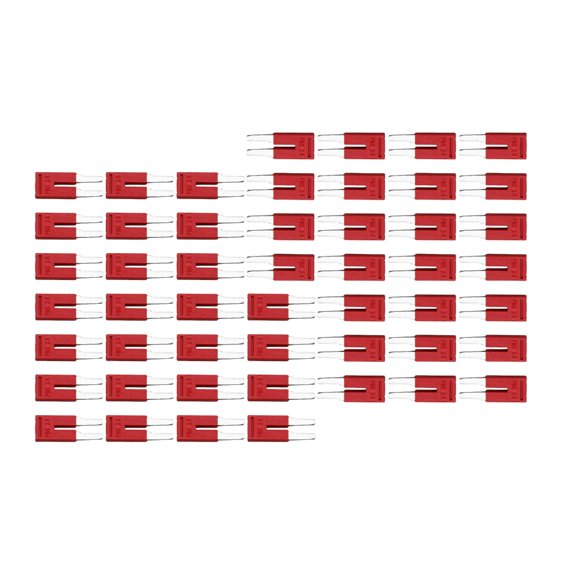 Ywmsfl 50pcs PA66 Insulated Electrical Bridge Spring Loaded Clamps Compatibility