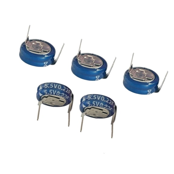 Ywmsfl 5Pcs/set High Power Density 5.5V Super Capacitor 0.22F Wide Operating Temperature Industrial Energy Storage