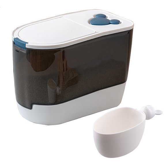 Ywmsfl 5kg 10kg Rice Bucket Flour Cylinder Bin Sealed Jar for Rice Container Kitchen Storage B