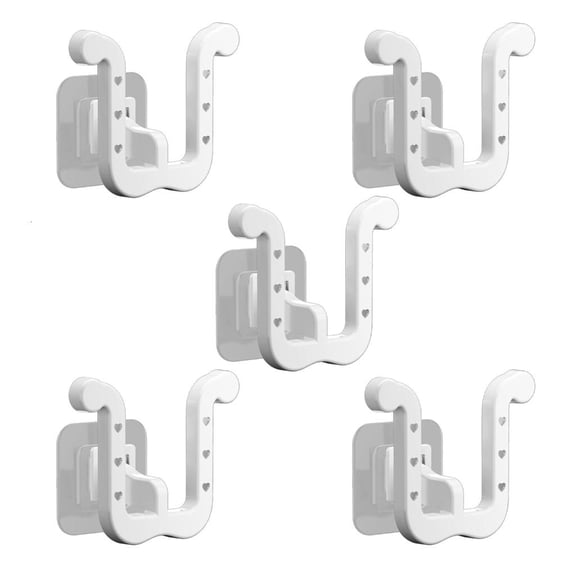 Ywmsfl 5pcs Multipurpose Creative Shape Slipper Storage Rack With Adjustable Width Designs Home Accessory for Various Shoe Size