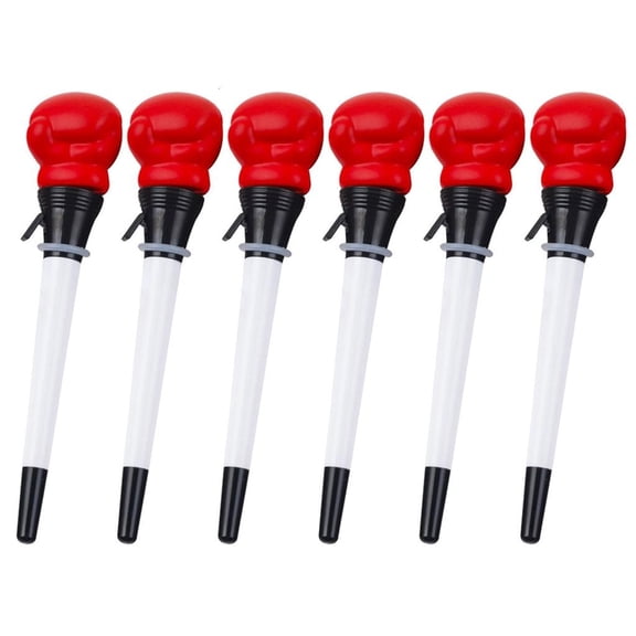 Ywmsfl 6 Pcs Boxing Gloves Ballpoint Pen Smooth Writing Pen Bounce Decompression Pen