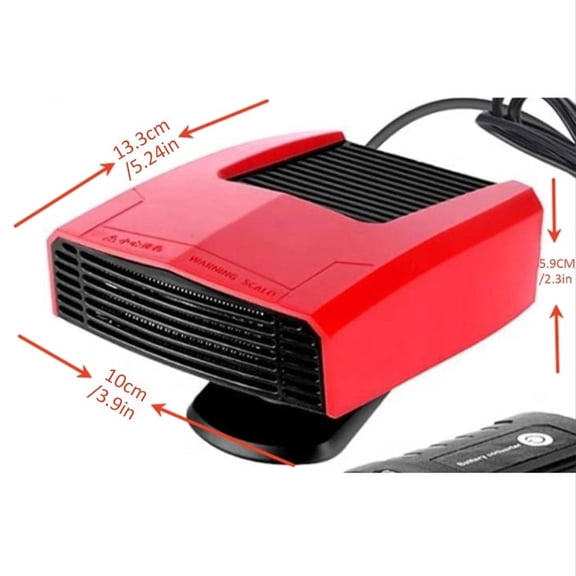 Ywmsfl 600W Fast Heating Cordless Heater Defogger for Car and Fan Mode Cooling Rechargeable Compact Portable Design