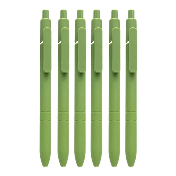 Ywmsfl 6Pcs Refillable Retractable Ballpoint Pen 0.5MM Write Smoohtly Refillable Business Signing Pen with Pen Clip for Office
