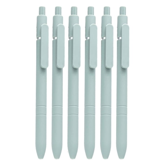 Ywmsfl 6Pcs Refillable Retractable Ballpoint Pen 0.5MM Write Smoohtly Refillable Business Signing Pen with Pen Clip for Office