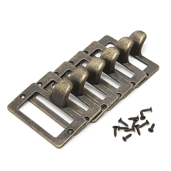 Ywmsfl 6x Handle File Name Card Cabinet Label Holder Drawer Pull Frame