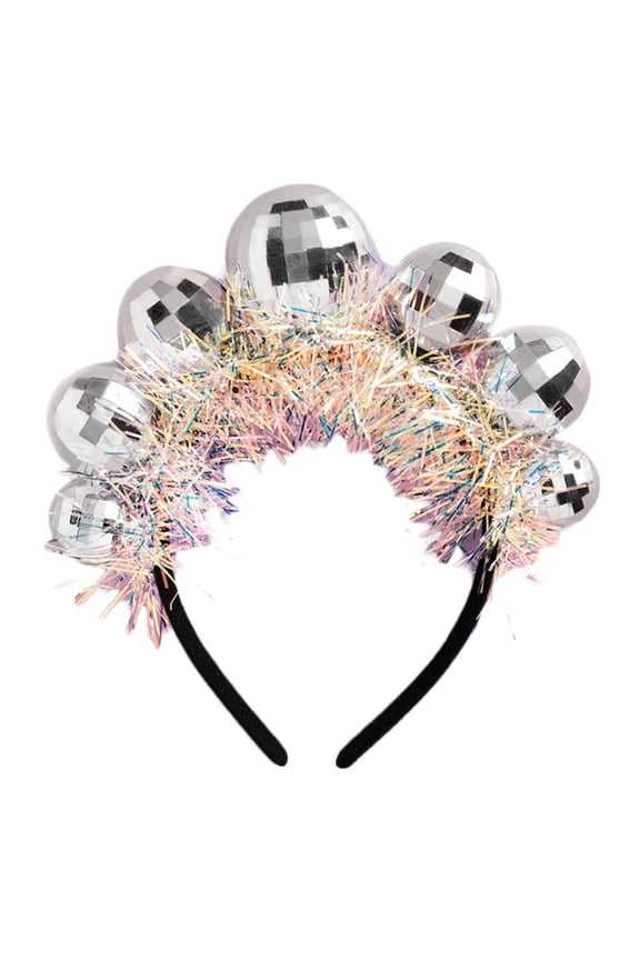 70s Disco Ball Headband Disco Headpiece Wedding Bride Hairband Accessory