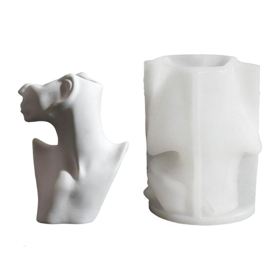 Ywmsfl Abstract Art Face Silicone Suitable For Candlewax And Plasters Casting