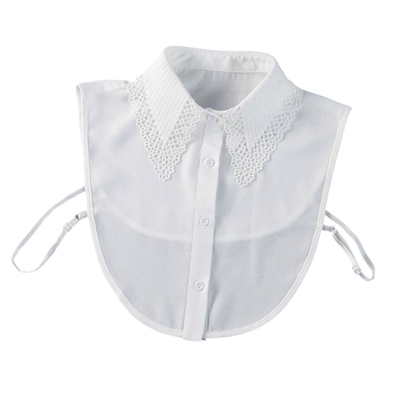 Ywmsfl Adjustable Peplum Neckpiece For Shirt Dress Stylish Layering Accessory Lightweight False Collar Comfortable Design