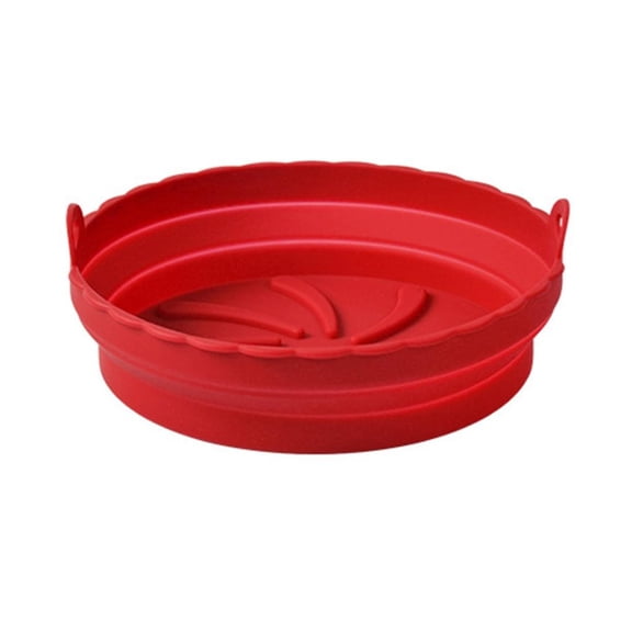 Ywmsfl Air Baking Tray Silicone Thin Round Home Kitchen Pizza Mat With Handles Stick Grill Accessories