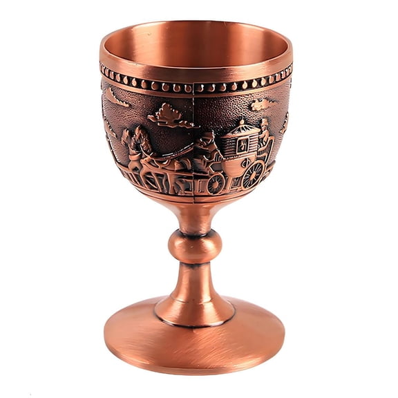 Ywmsfl Artistic Russian Themed zincs Alloy High Stems Shot Glass Decorative Barwares Perfect For Whiskeys And Vodka