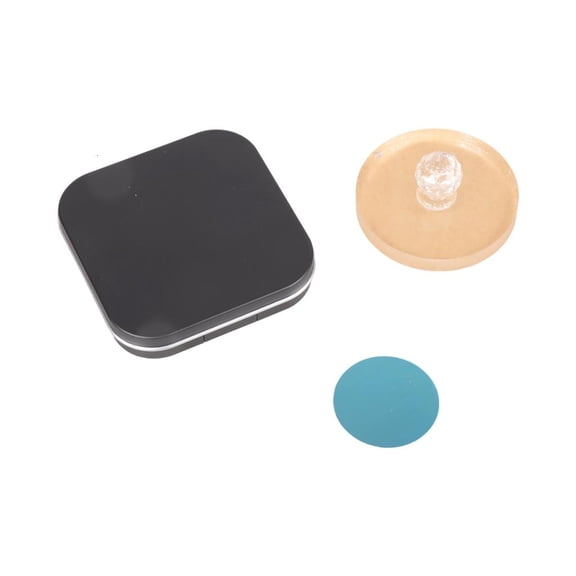Ywmsfl Black Square Powder Small Holder 77.3mm Portable Design with Smooth Opening Perfect for Makeup Organization