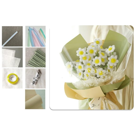 Ywmsfl Bouquet Pipe for Pipe Flowers Set Pipecleaners Craft Kits Pipe Flower Making Kits