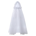 thumbnail image 1 of Ywmsfl Breathable Hooded Cloak Long Capes Ponchos Shawl Wrap Soft Sheer Wedding Shawl For Women Outdoor Activity Beach Wear, 1 of 8