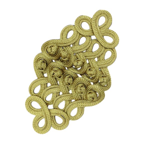 Ywmsfl Chinese Traditional Button Sewing Crafted Waistband Frog Buttons Sew On for Handcraft Cheongsam Embellishment