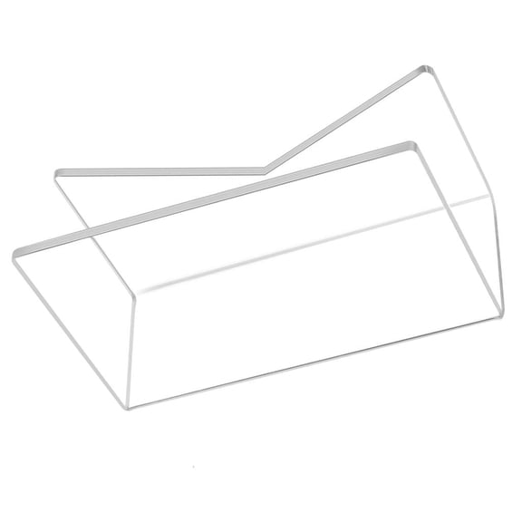 Ywmsfl Clear Acrylic Letter and Mail Organizers Portable Desk Acrylic Mail Organizers Clear Letter Envelope Holder Stand
